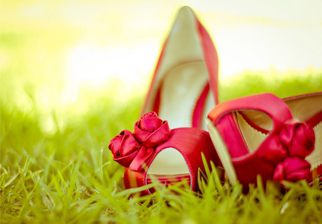 Letná svadba - topánky