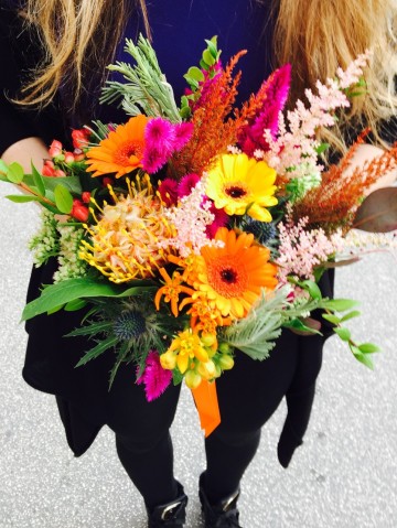 Svadobná jesenná kytica