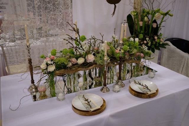 Svadobný veľtrh Incheba 2018 - svadobný aranžmán živé kvety