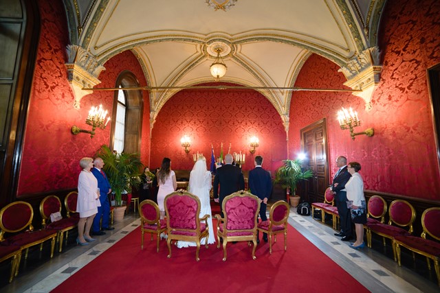 Sala Rossa, svadba na Kapitole Rim