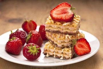 Vafle jahodove PROTISSIMO